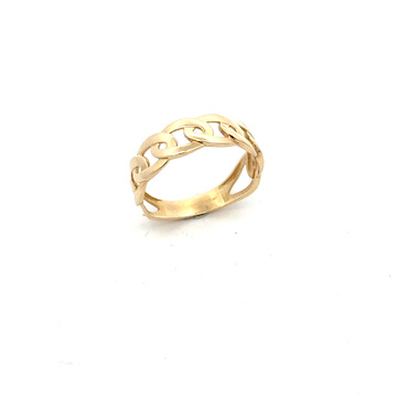 Žluté zlato prsten ŘETÍZKOVÝ VZOR